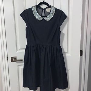 Kate Spade rhinestone collar dress